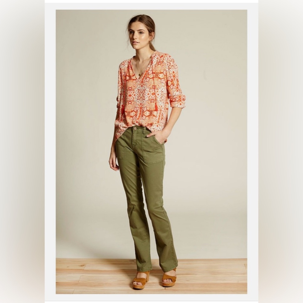 Anthropologie Sanctuary Blousant Belle Blouse Small Coral Like New